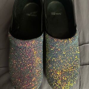 Dansko Women's Glitter Clogs - Multicolor Sparkle